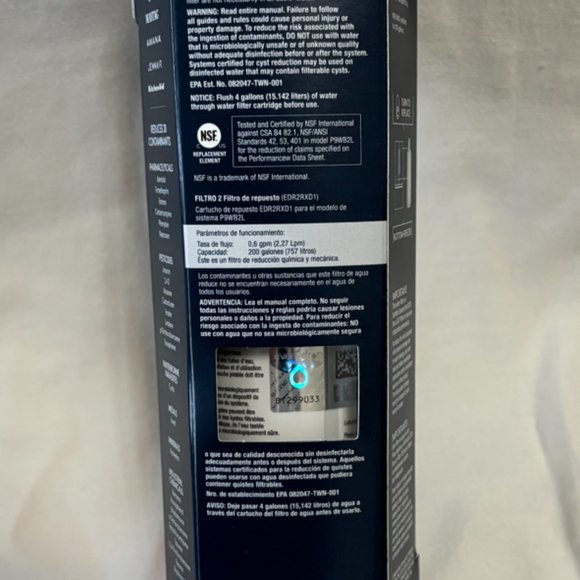 EveryDrop by Whirlpool Ice and Refrigerator Water Filter 2 EDR2RXD1 (Pack of 1) - Picture 3 of 5